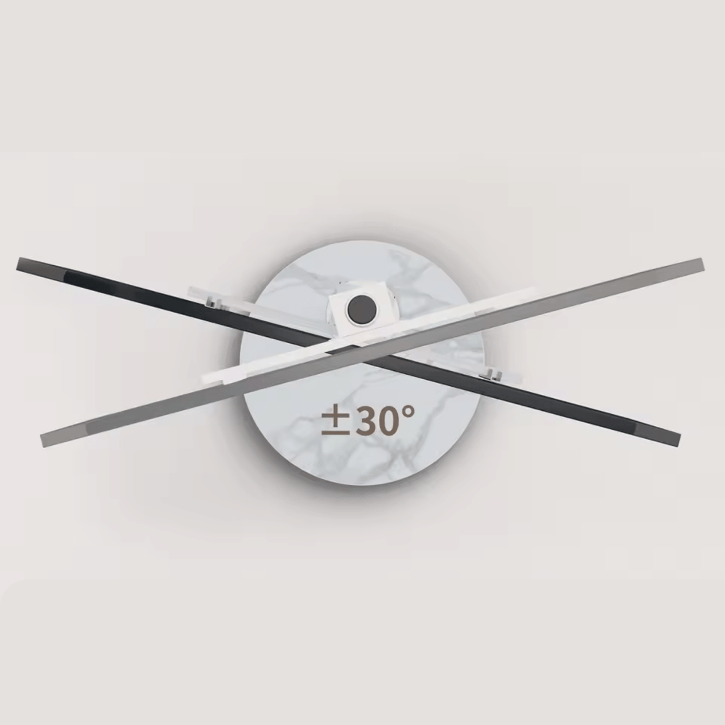 StoneBase 75 – Support TV au Sol Design avec Pied en Pierre (40" à 75")