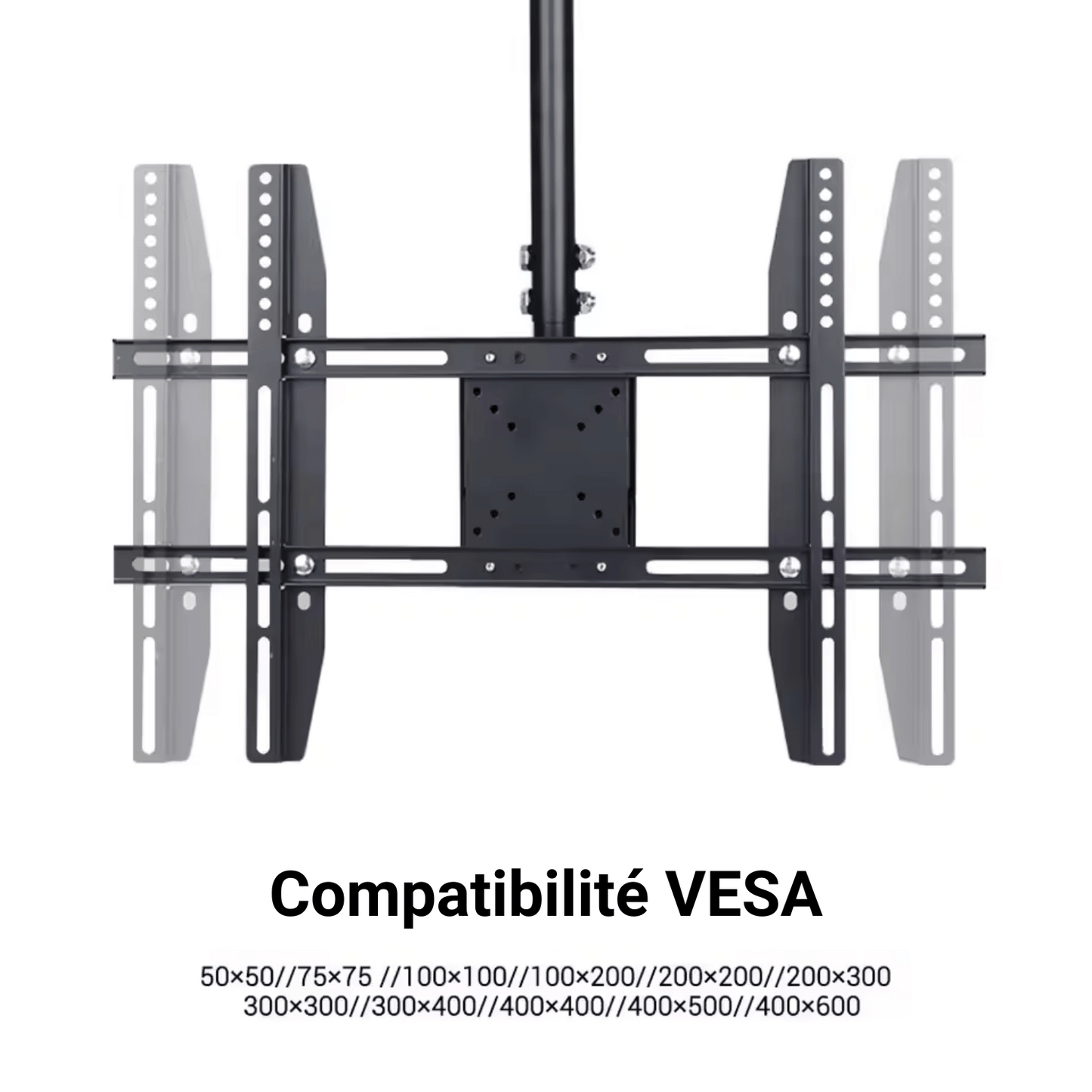SkyMount 430 – Support TV Plafond Inclinable & Pivotant pour écrans 26 à 65 pouces