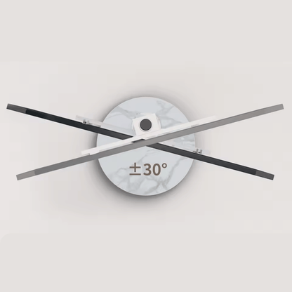 StoneBase 75 – Support TV au Sol Design avec Pied en Pierre (40" à 75")