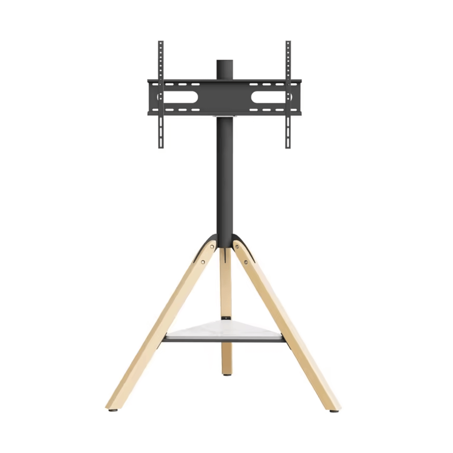 WoodFrame 75 – Support TV Trépied Chevalet Design Réglable (40" à 75")